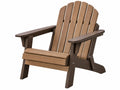 Adirondackstuhl 80 x 90 x 98 cm Kunststoff Braun für Garten Terrasse klassisch